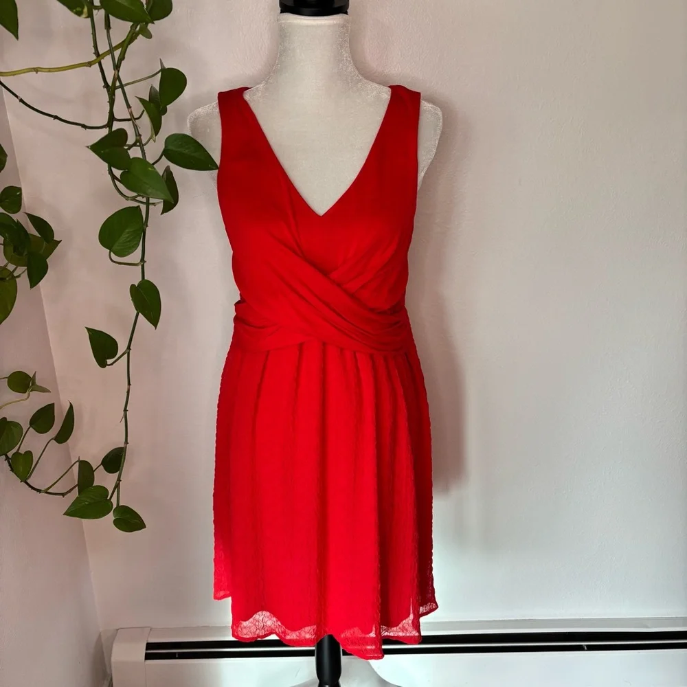 NWT Anthropologie Amadi Mia Red Dress Size L - Picture 4 of 13
